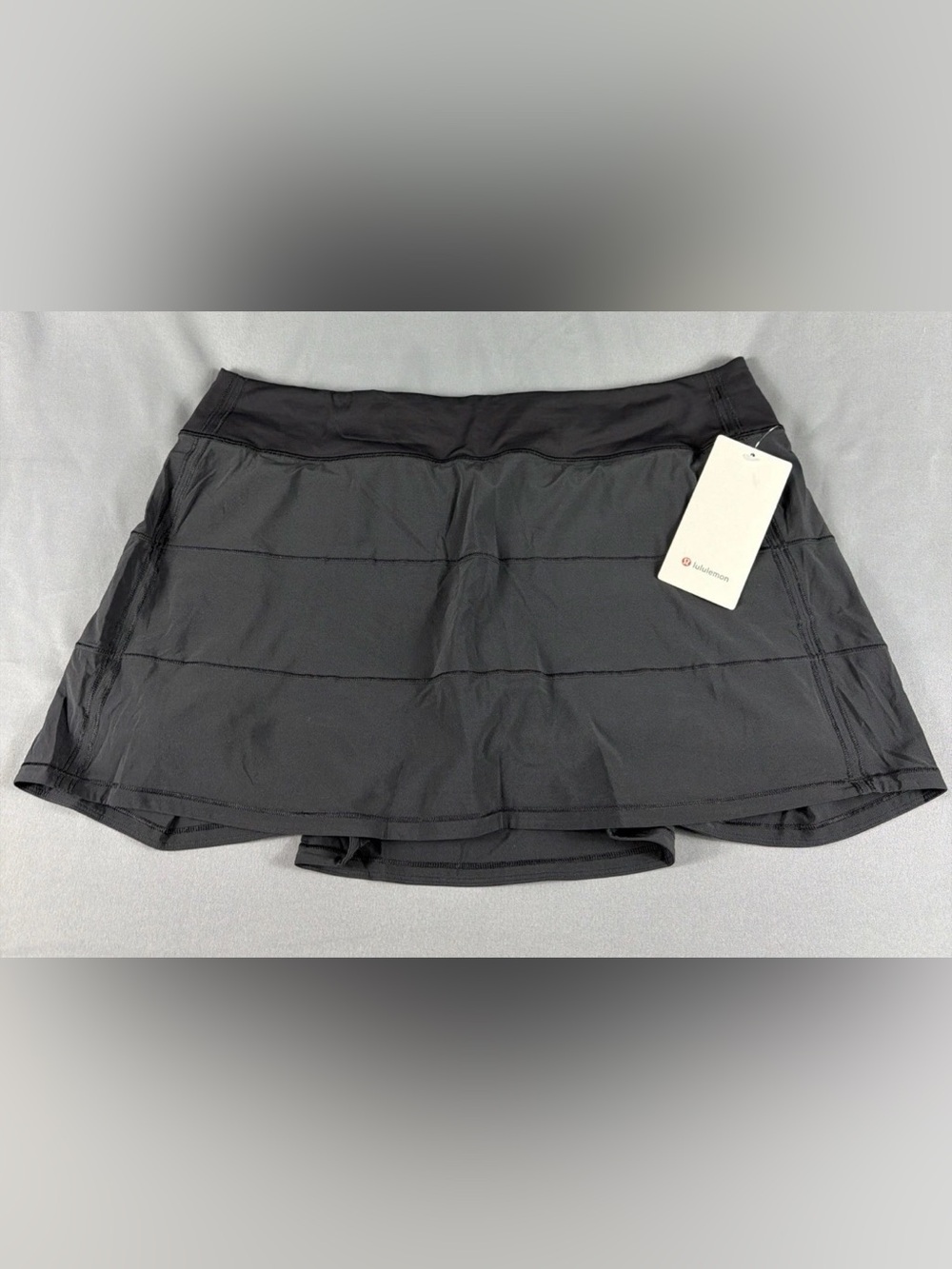 lululemon Womens Golf Skort Pace Rival Long 14 Black Polyester Nylon MSRP $79